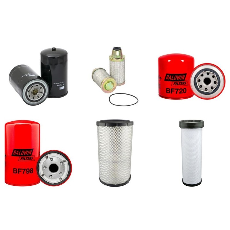 Filter kit for Kobelco SK200V with Mitsubishi 6D34/DB31T Engine