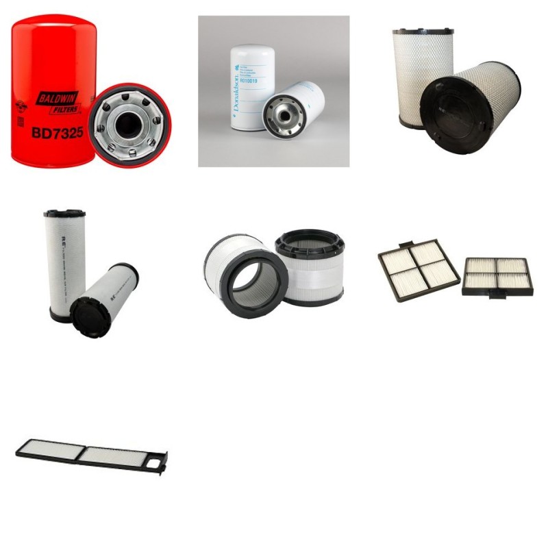 Filter kit for Kobelco SK230SRLC3 with Hino Engine Year 2015