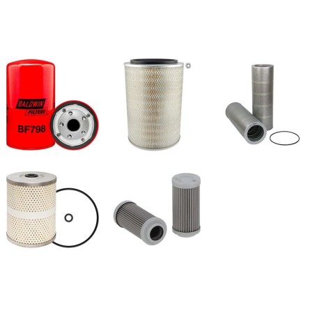 Filter kit for Kobelco SK300 with Mitsubishi Engine