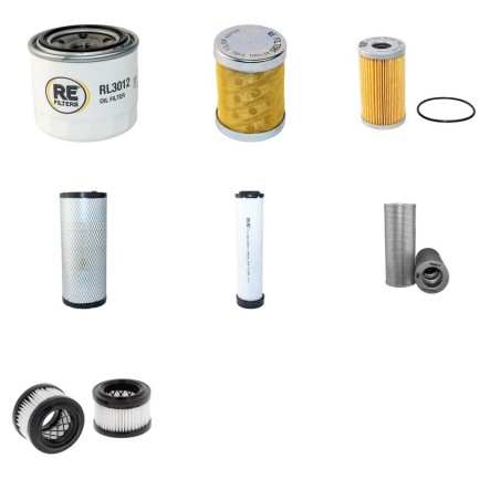 Filter kit for Kobelco SK45SR-2 with Yanmar 4TNE88 Engine Serial No air Year 2004-
