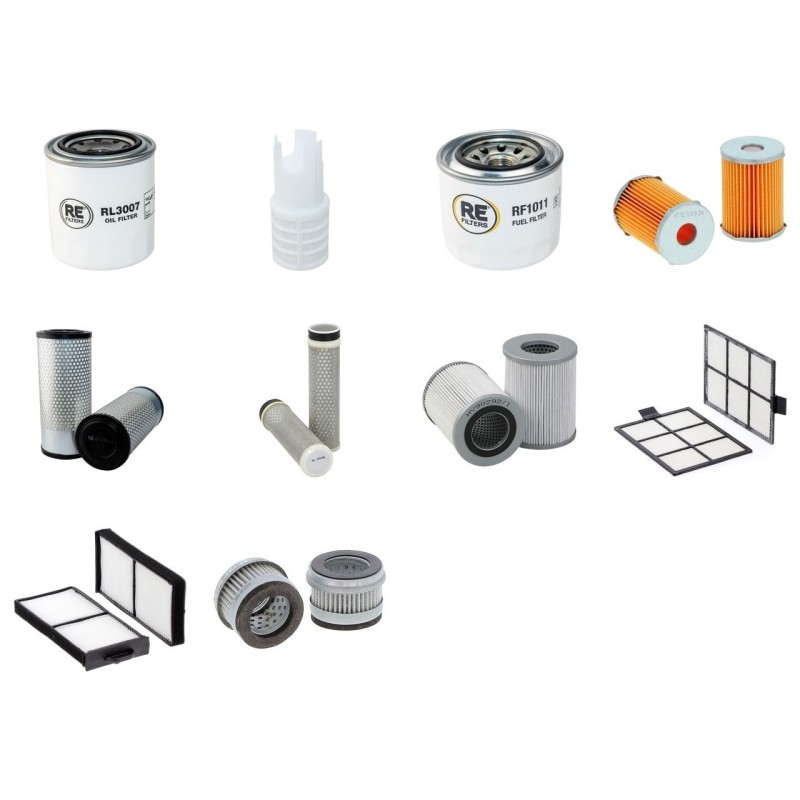 Filter kit for Kobelco SK55SRX-6 with Yanmar 4TNV88-BPYBD Engine Year 2014