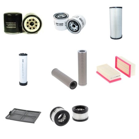 Filter kit for Kobelco SK70SR with Isuzu 4JB1 Engine Year -2004