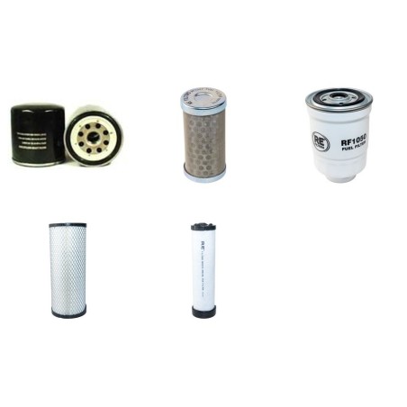Filter kit for Kobelco SK75UR Air Oil Fuel Filters with Isuzu A4JB1.PYA Engine