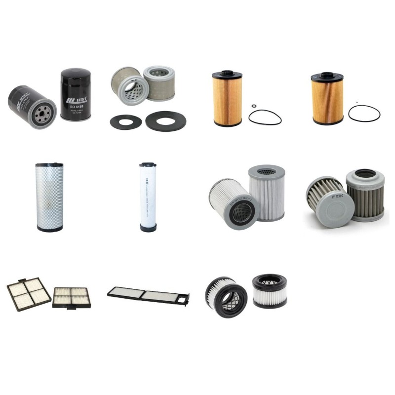 KOBELCO SK 85 MSR-3 Filter Service Kit w/Isuzu 4Le2X Eng. 2013-