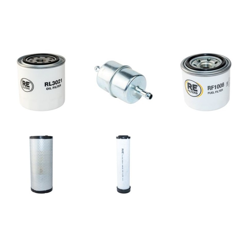 AUSA 350 AHG Filter Service Kit Air Oil Fuel Filters w/Kubota V2203E Eng.