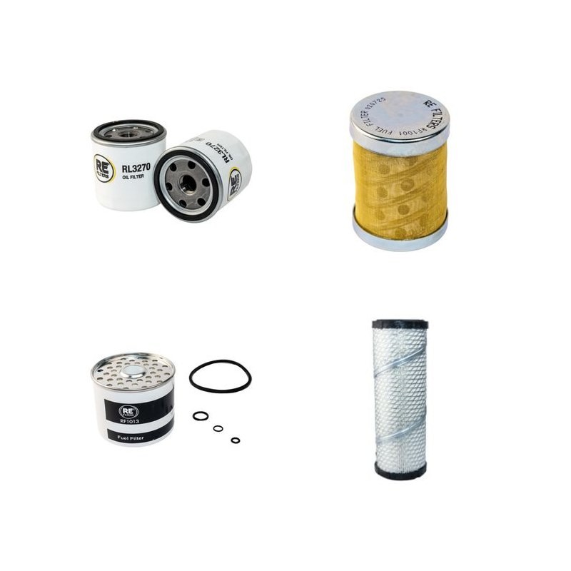 AUSA 85 AHA Filter Service Kit Air Oil Fuel Filters w/Perkins 4H3XL954SSV Eng.   YR  2005-