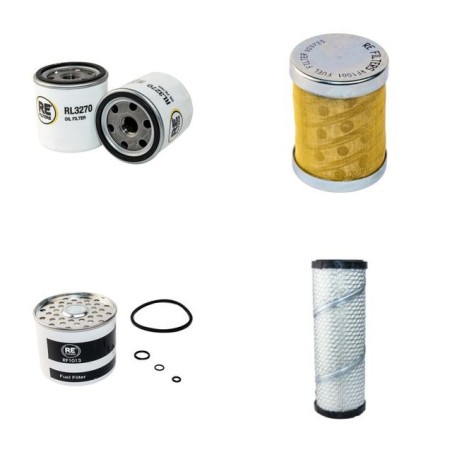AUSA 85 AHA Filter Service Kit Air Oil Fuel Filters w/Perkins 4H3XL954SSV Eng.   YR  2005-