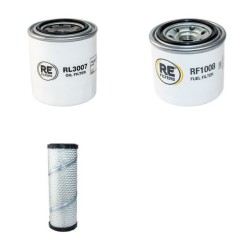 AUSA C150H Filter Service Kit Air Oil Fuel Filters w/Kubota
