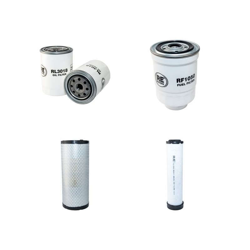 AUSA C 300 HI Filter Service Kit Air Oil Fuel Filters w/Kubota V2403 Eng.   YR  2012-