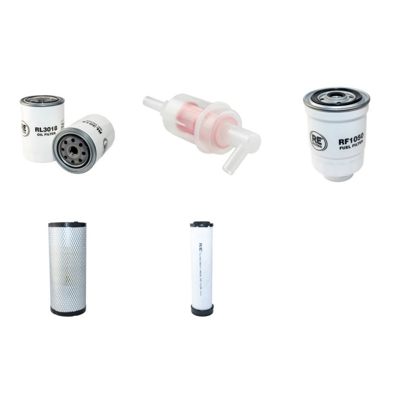 AUSA C 350 H Filter Service Kit Air Oil Fuel Filters w/Kubota  Eng.