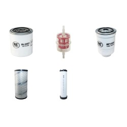 AUSA C500H Filter Service Kit Air Oil Fuel Filters w/Kubota