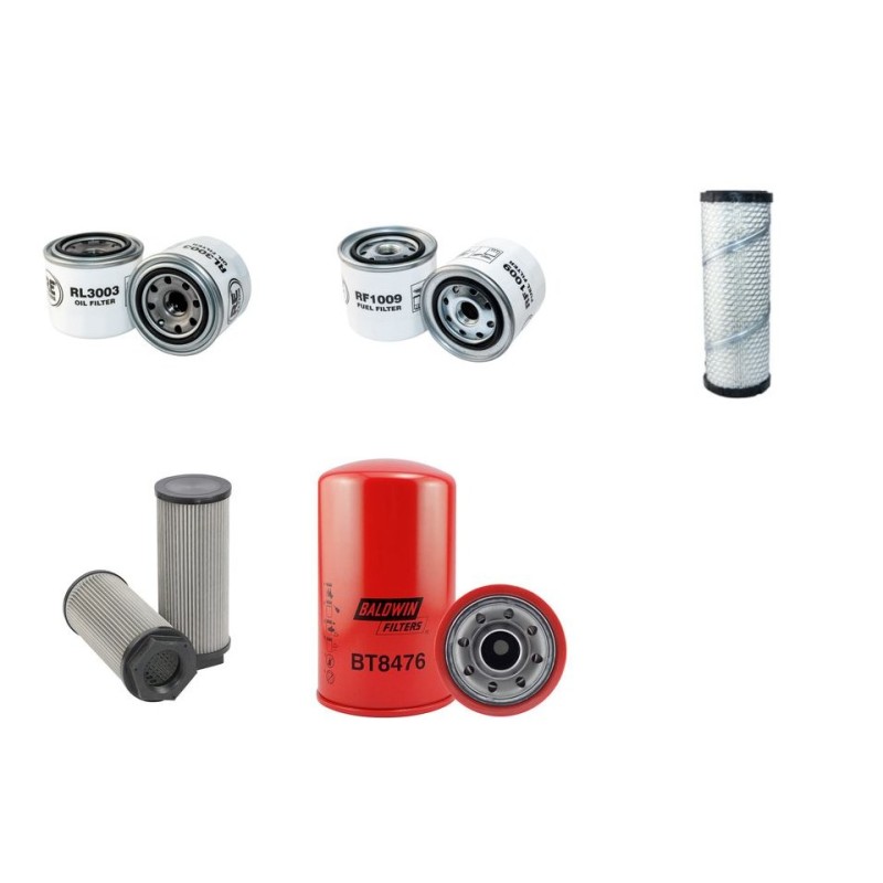 AUSA CH 150 X4 Filter Service Kit w/ISUZU 3LD1PW07 Eng.
