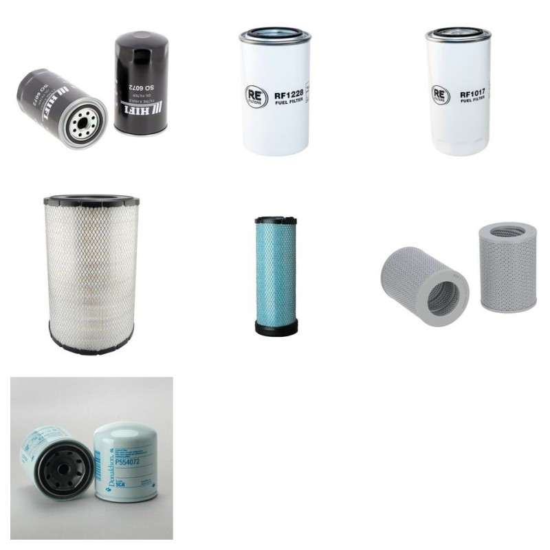 Filter Kit for Komatsu BR380JG-1E0 with Komatsu Engine Serial No 2001-
