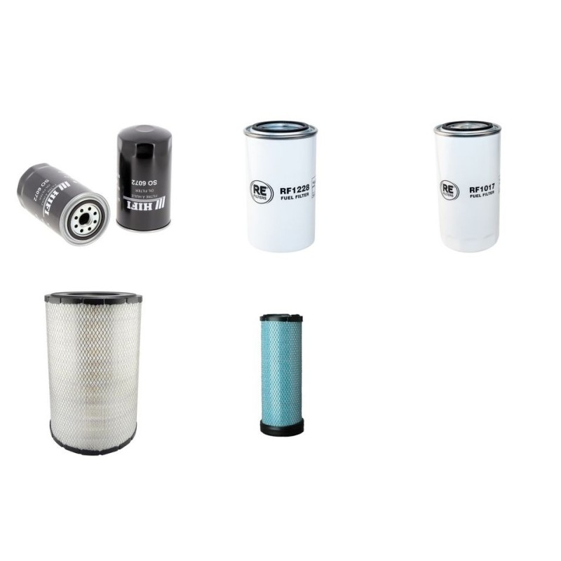 KOMATSU BR 380 JG-1E0 Filter Service Kit Air Oil Fuel Filters w/KOMATSU  Eng. SN  2001-