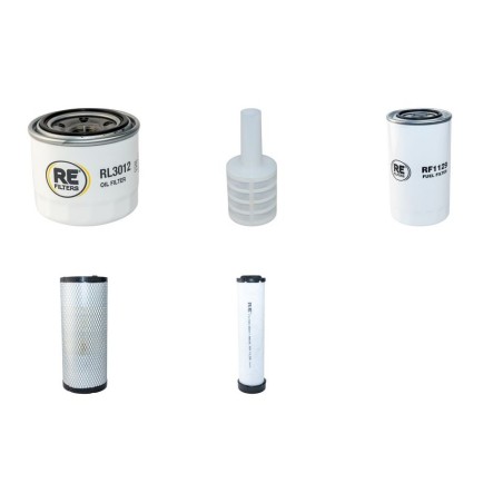 KOMATSU CK 35-1 Filter Service Kit Air Oil Fuel Filters w/KOMATSU S4D98E-2NFE Eng.   YR  2008-