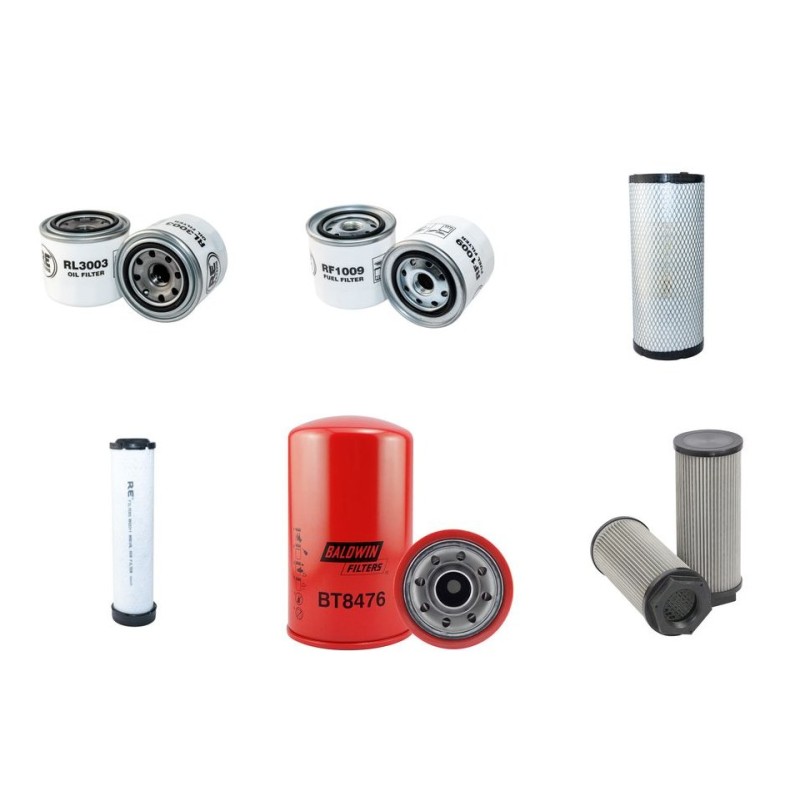 AUSA CH 200 X4 Filter Service Kit w/ISUZU 4LE2 Eng.