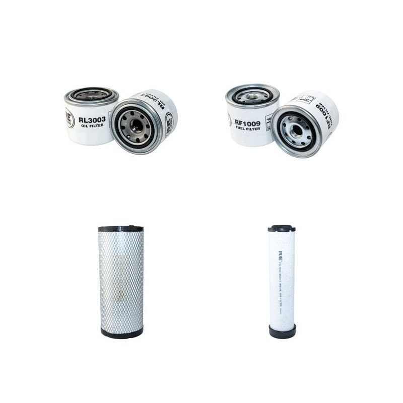 AUSA CH 200 X4 Filter Service Kit Air Oil Fuel Filters w/ISUZU 4LE2 Eng.
