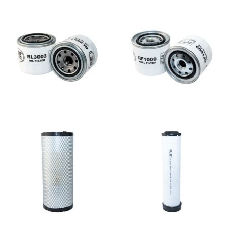 AUSA CH 200 X4 Filter Service Kit Air Oil Fuel Filters w/ISUZU 4LE2 Eng.