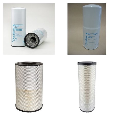 Filter Kit for Komatsu D275AX-5 with Komatsu SDA6D140E-3H-9 Engine Serial No 20001-