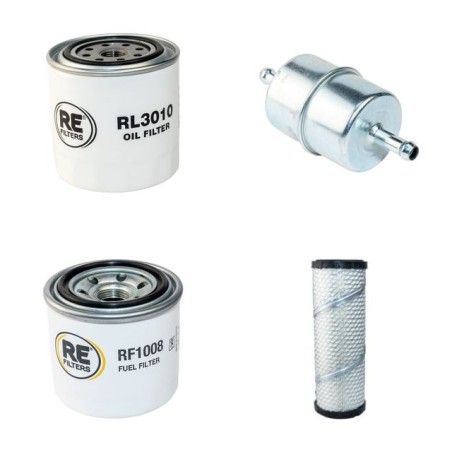 AUSA D 100 AHA Filter Service Kit Air Oil Fuel Filters w/Kubota D1105 Eng.   YR  2015-