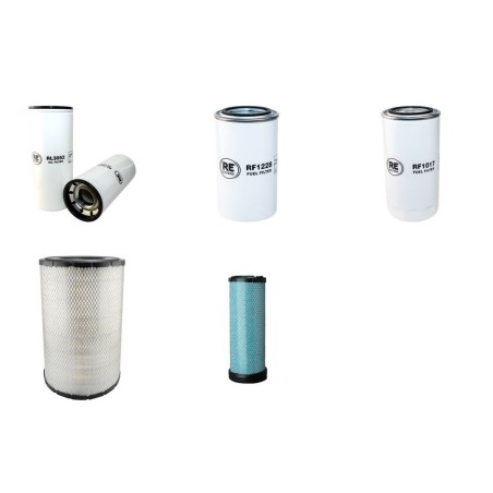 KOMATSU D 65 EX Filter Service Kit Air Oil Fuel Filters w/KOMATSU  Eng.   YR  2007-