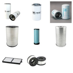 Komatsu D65PX17 Filter Service Kit with Komatsu Saa6D-114-E5