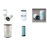 KOMATSU D 65 WX-17 Filter Service Kit Air Oil Fuel Filters w/KOMATSU SAAD6D114E-5 Eng.