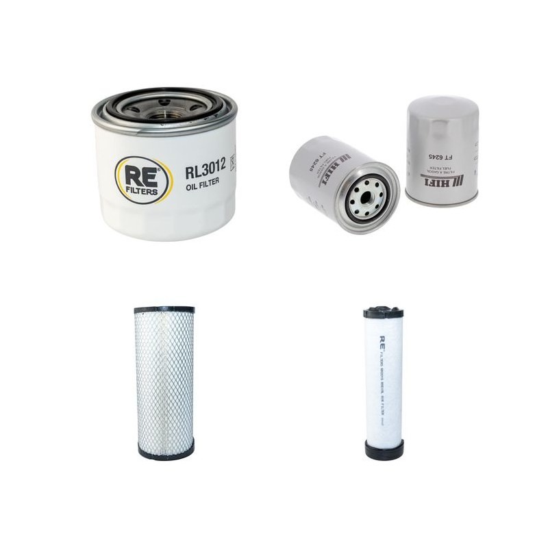Filter Kit for Komatsu FD20T-14 Air Oil Fuel Filters with Yanmar Engine