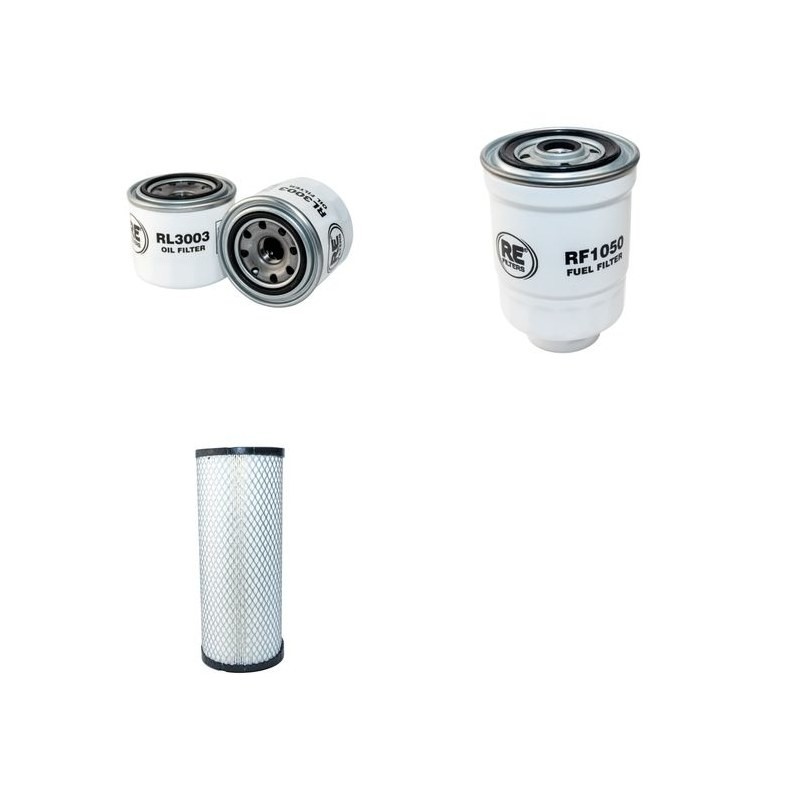 Filter Kit for Komatsu FD20T-16R Air Oil Fuel Filters with Komatsu 4D94LE-1B Engine YR 2005-