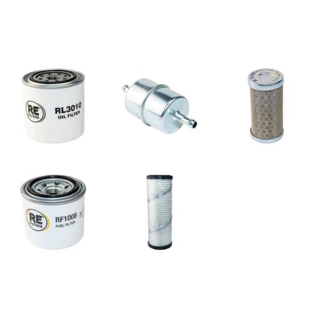 AUSA D 150 AHA Filter Service Kit Air Oil Fuel Filters w/Kubota D1105-4V1178 Eng.   YR  2015