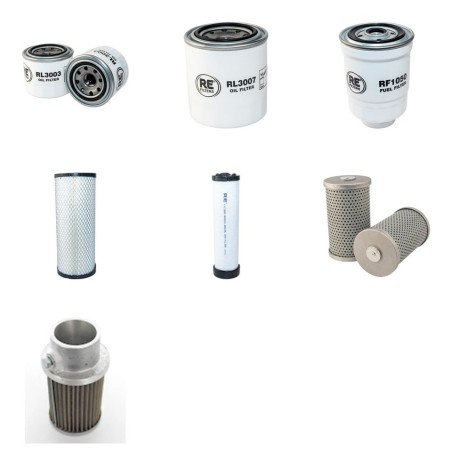 Filter Kit for Komatsu FD25T12 with Komatsu 4D94E-1B01 Engine