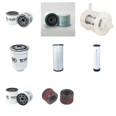 Filter Kit for Komatsu FD25T-16R with Komatsu 4D94LE-1B41F Engine YR 2005-