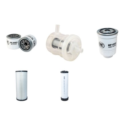 Filter Kit for Komatsu FD25T-16R Air Oil Fuel Filters with Komatsu 4D94LE-1B41F Engine YR 2005-