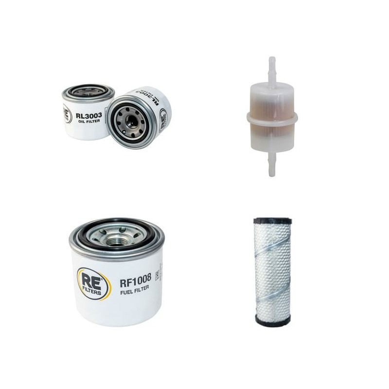 AUSA D 150 AHG 4X4 Filter Service Kit w/Kubota D1105-4V1178 Eng. Air, Oil, Fuel Filters