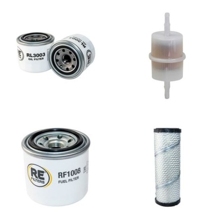 AUSA D 150 AHG 4X4 Filter Service Kit w/Kubota D1105-4V1178 Eng. Air, Oil, Fuel Filters
