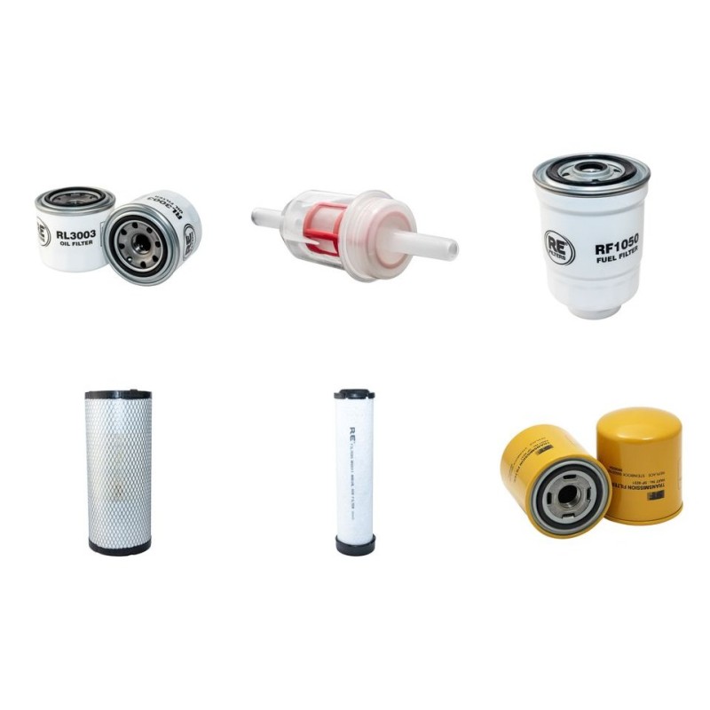 Filter Kit for Komatsu FD25T-1E1 with Komatsu 4D94E-1BE Engine