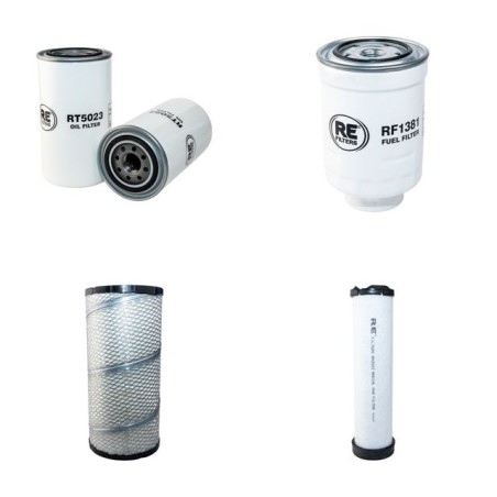 Filter Kit for Komatsu FD40ZT-8 Air Oil Fuel Filters with Komatsu S6D102E Engine