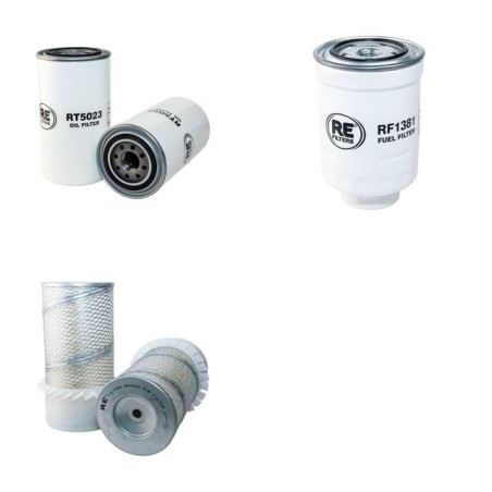 Filter Kit for Komatsu FD45T-7 Air Oil Fuel Filters with Komatsu Engine