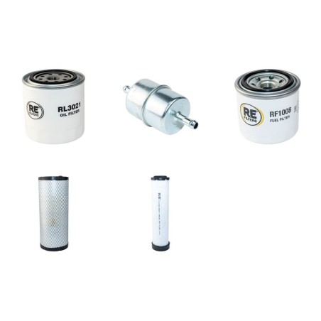 AUSA D 400 AHG 4X4 Filter Service Kit Air Oil Fuel Filters w/Kubota V2400 Eng.   YR  2008-