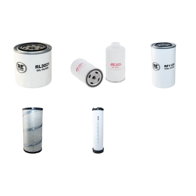 AUSA D 600 APG Filter Service Kit Air Oil Fuel Filters w/Kubota V3800-CRTIR4V Eng.   YR  2015