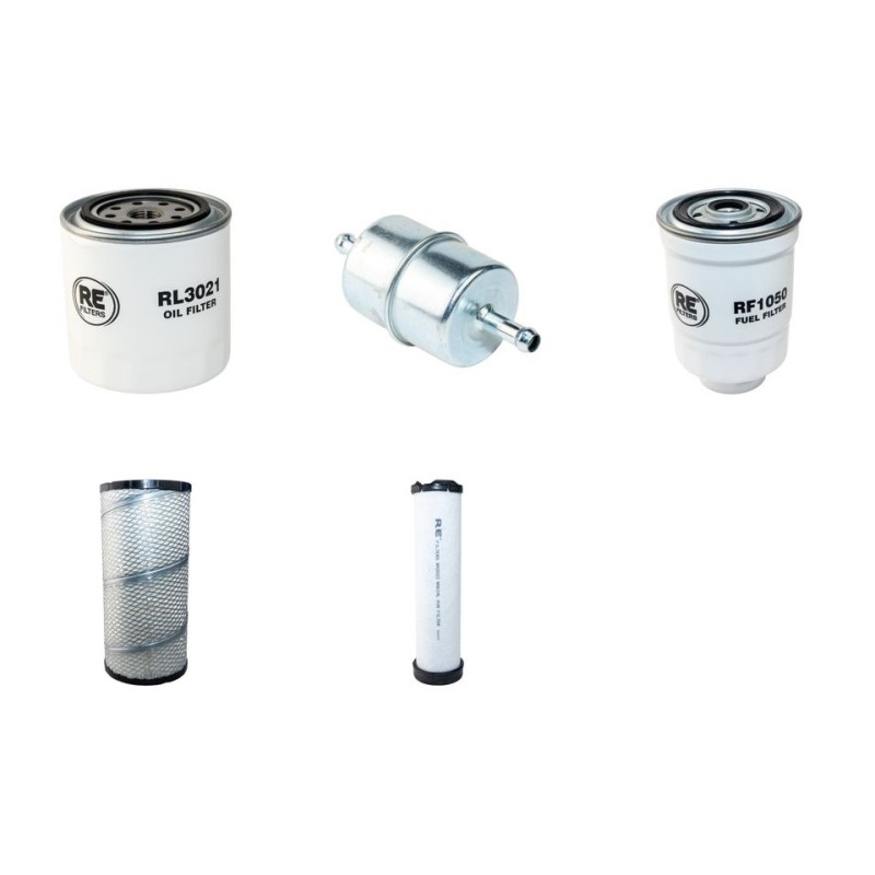 AUSA D 600 APG 4X4 Filter Service Kit Air Oil Fuel Filters w/Kubota V3300TEU2 Eng.   YR  2005-