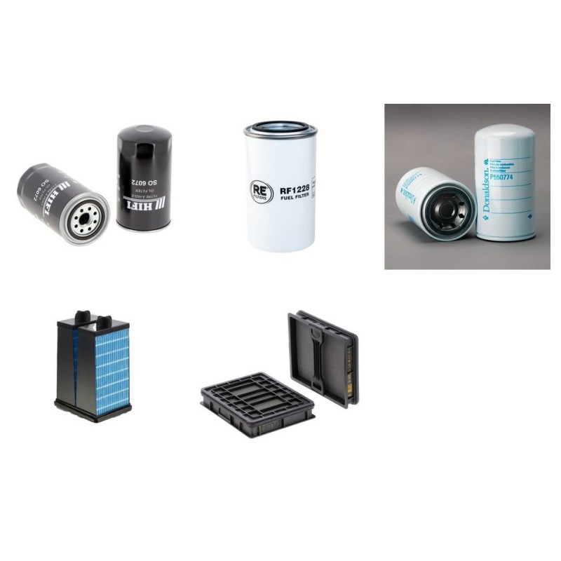 Filter Kit for Komatsu HB215LC-2 with Komatsu HYBRID Engine YR 2015-