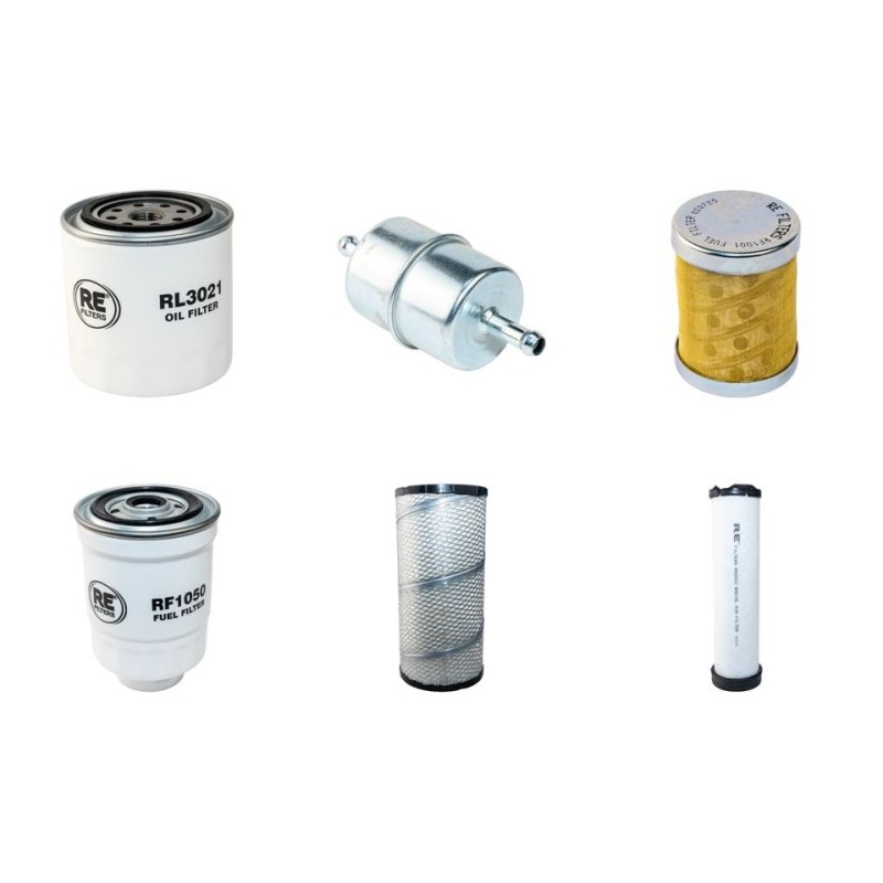 AUSA D 900 APG Filter Service Kit Air Oil Fuel Filters w/Kubota V3600T-EU2 Eng.   YR  2012-