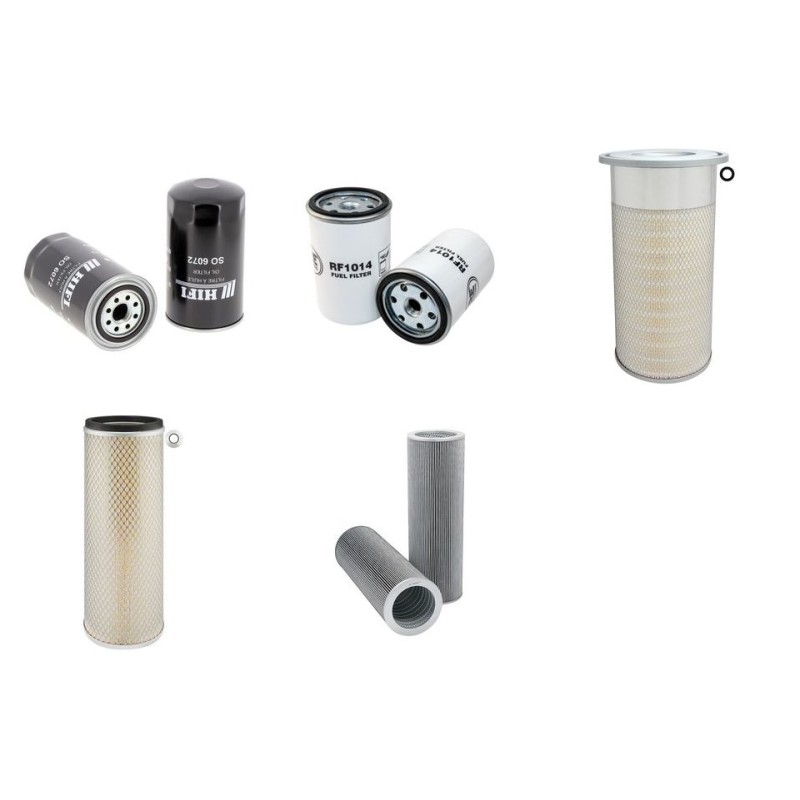 Filter Kit for Komatsu K2-3620 with Komatsu Engine