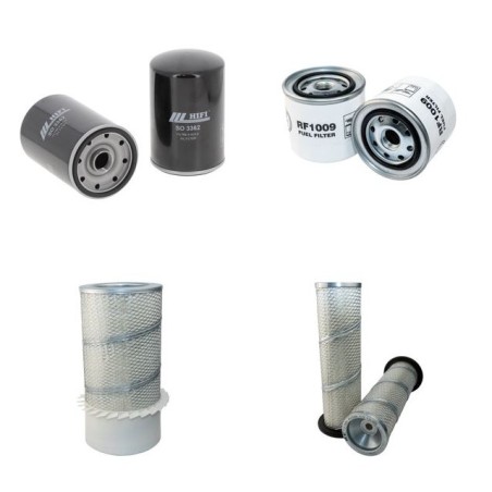 KOMATSU PC 100-1 Filter Service Kit Air Oil Fuel Filters w/KOMATSU S4D105-5 Eng.