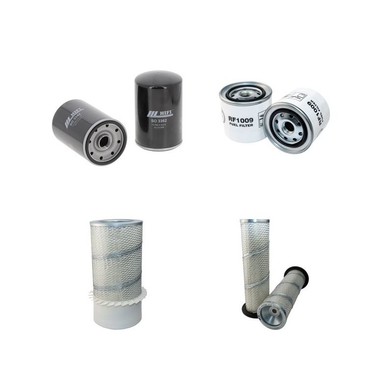 KOMATSU PC 100-2 Filter Service Kit Air Oil Fuel Filters w/KOMATSU S4D105-5 Eng.