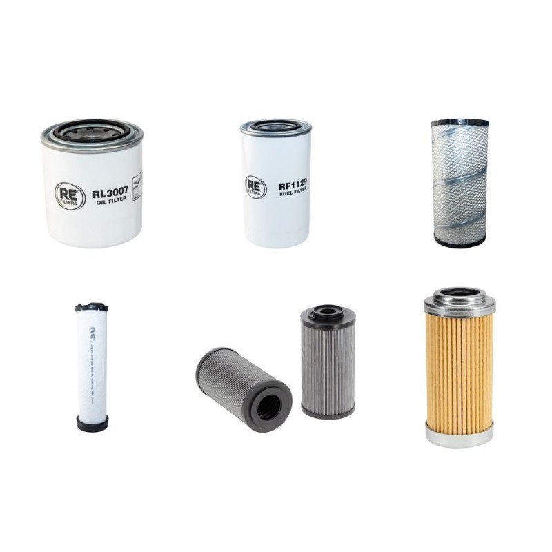 Filter Kit for Komatsu PC110R-1 with Komatsu S4D106 Engine 2008-