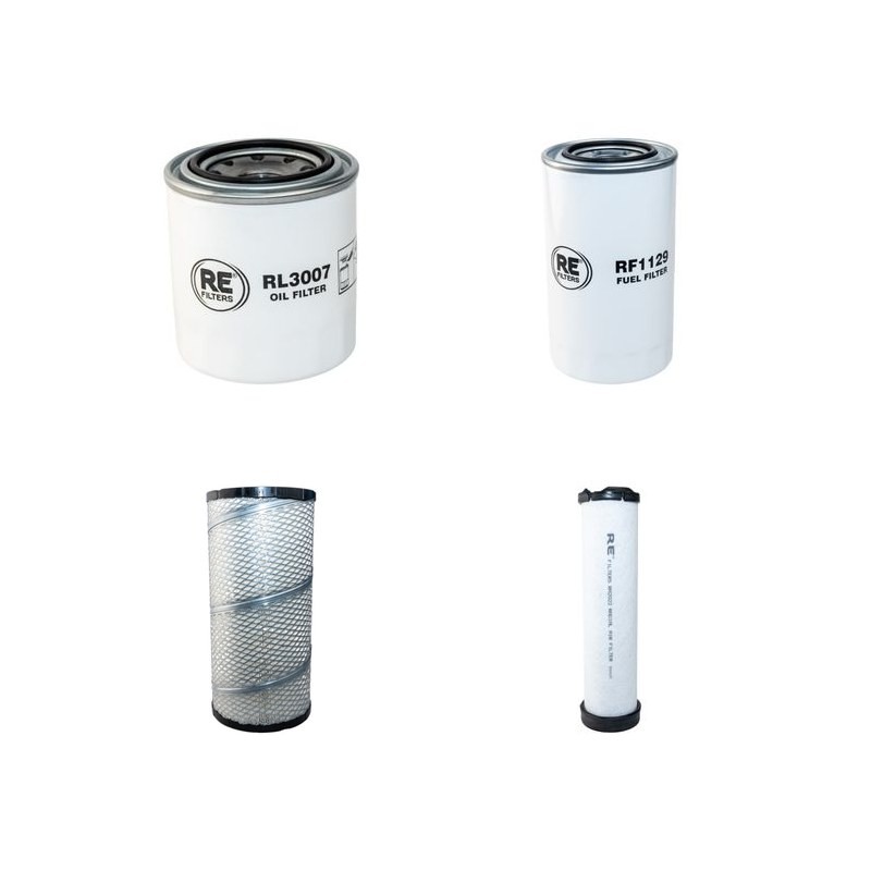 Filter Kit for Komatsu PC110R-1 Air Oil Fuel Filters with Komatsu S4D106 Engine YR 2008-