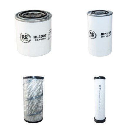 KOMATSU PC 110 R-1 Filter Service Kit Air Oil Fuel Filters w/KOMATSU S4D106 Eng.   YR  2008-