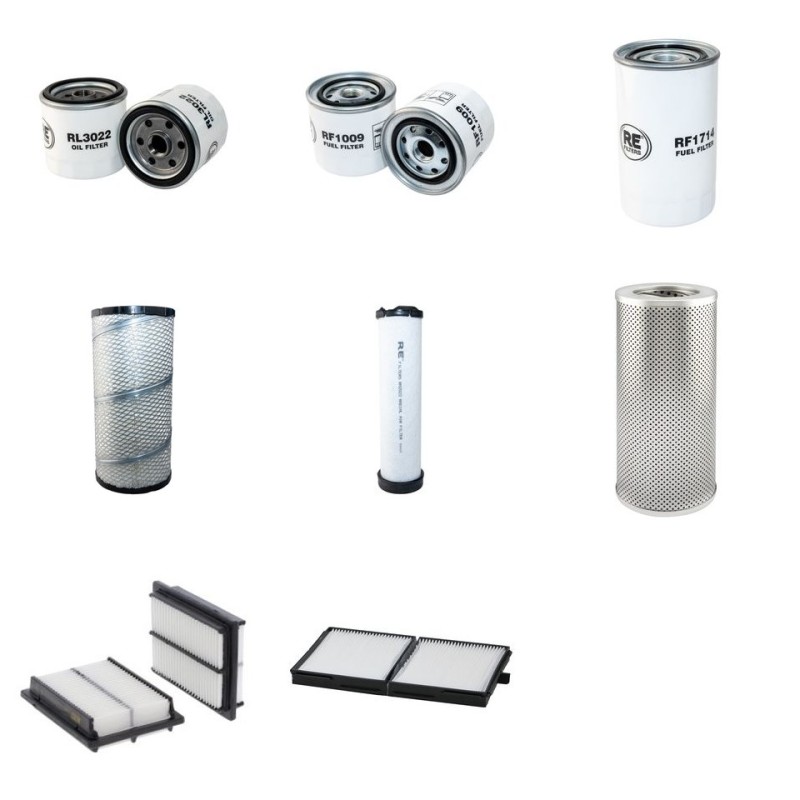 KOMATSU PC 130-7 K Filter Service Kit w/Komatsu Saa4D95Le3 Eng. SN 70001-2006-